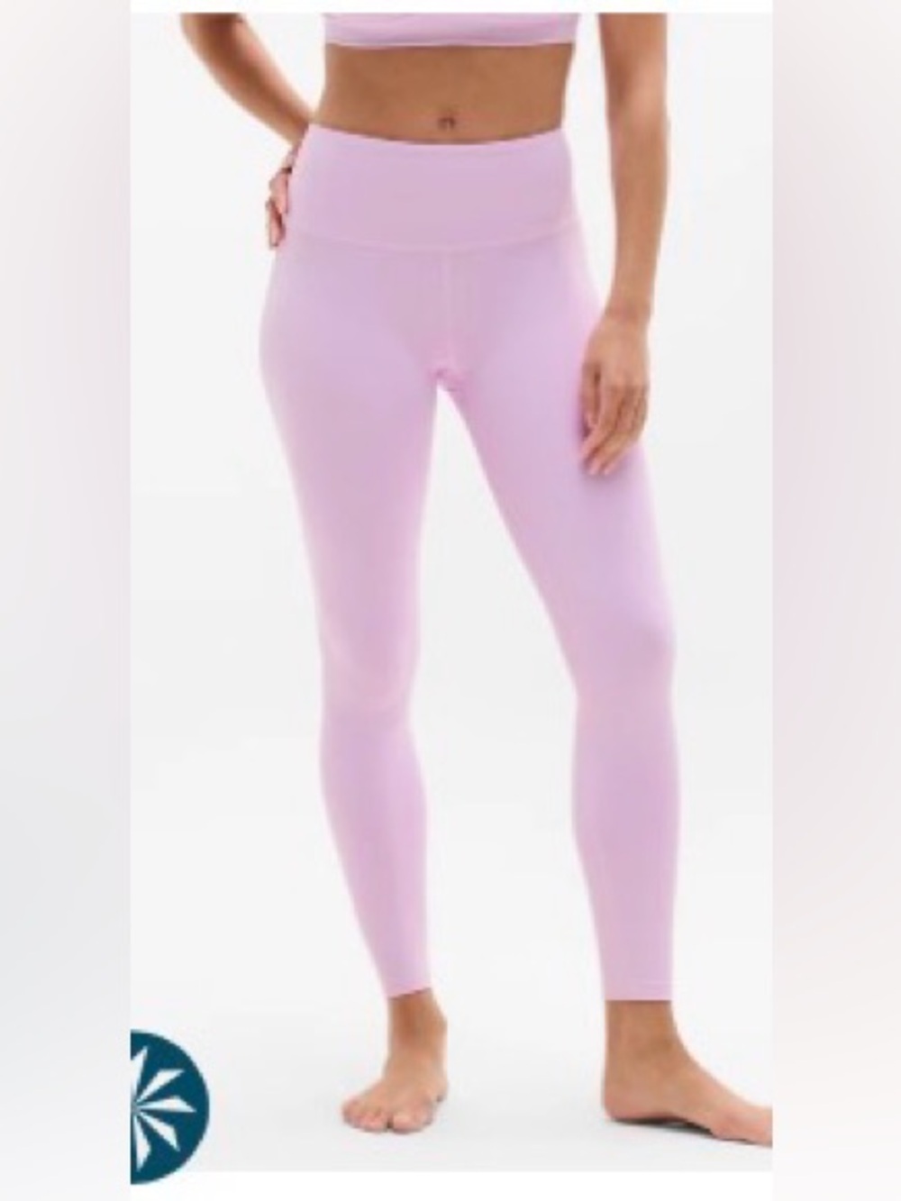 Athleta Light Pink High-Rise Leggings